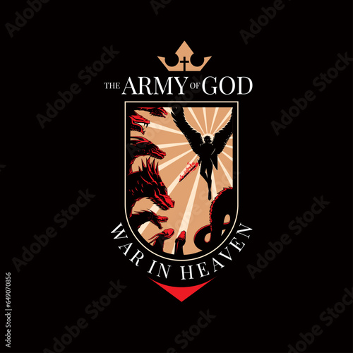 War in Heaven, Archangel Michael against the Devil.