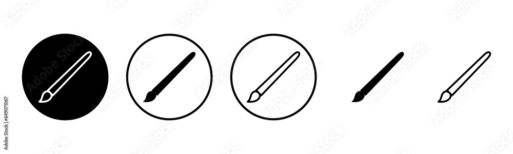 Paint icon set illustration. paint brush sign and symbol. paint roller icon vector Paint icon set illustration. paint brush sign and symbol. paint roller icon vector