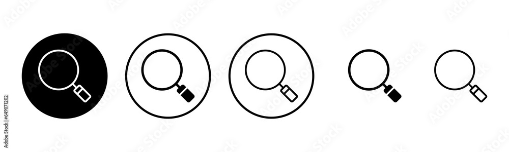Search icon set illustration. search magnifying glass sign and symbol Search icon set illustration. search magnifying glass sign and symbol