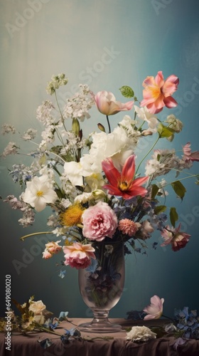 Colorful Bouquet: Fragile Petals of Nature's Beauty © tydeline
