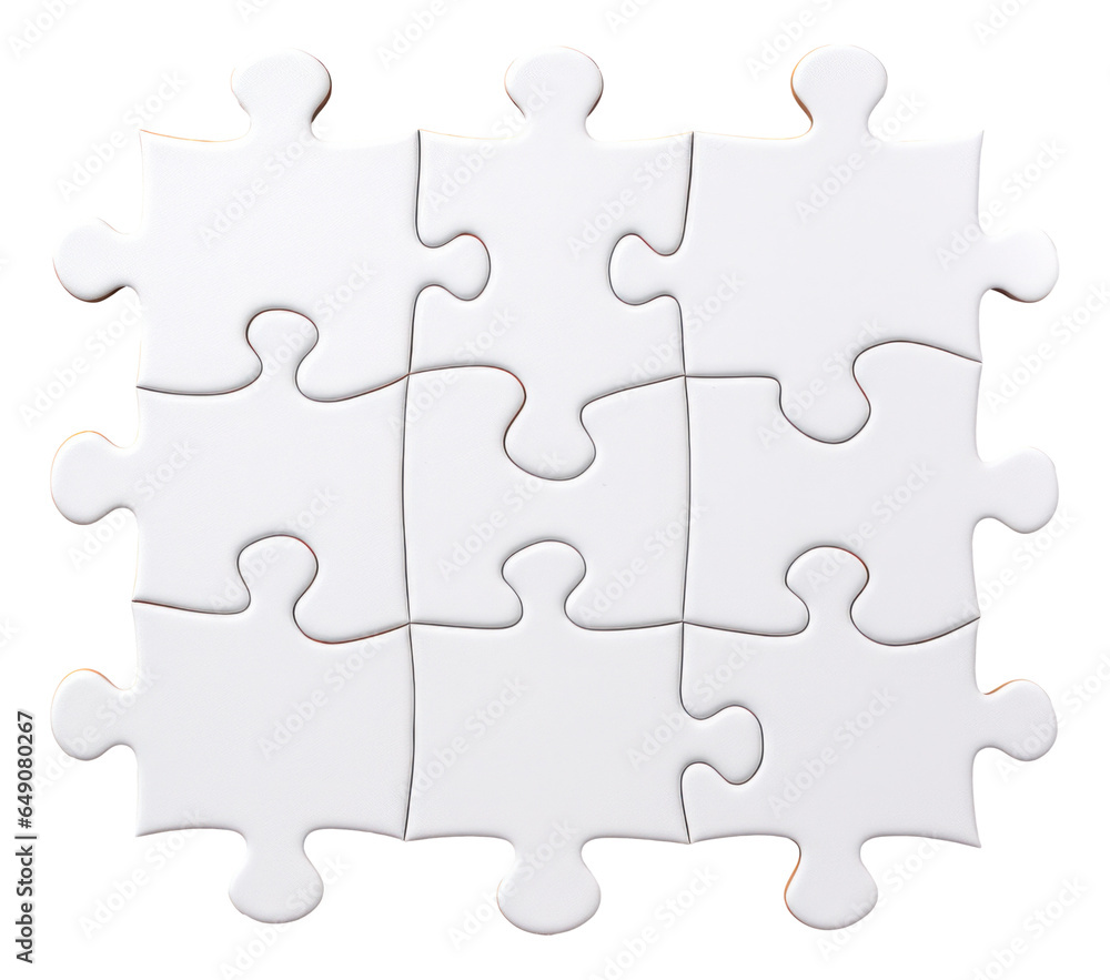 Blank white jigsaw puzzle isolated. Blank white jigsaw puzzle isolated.