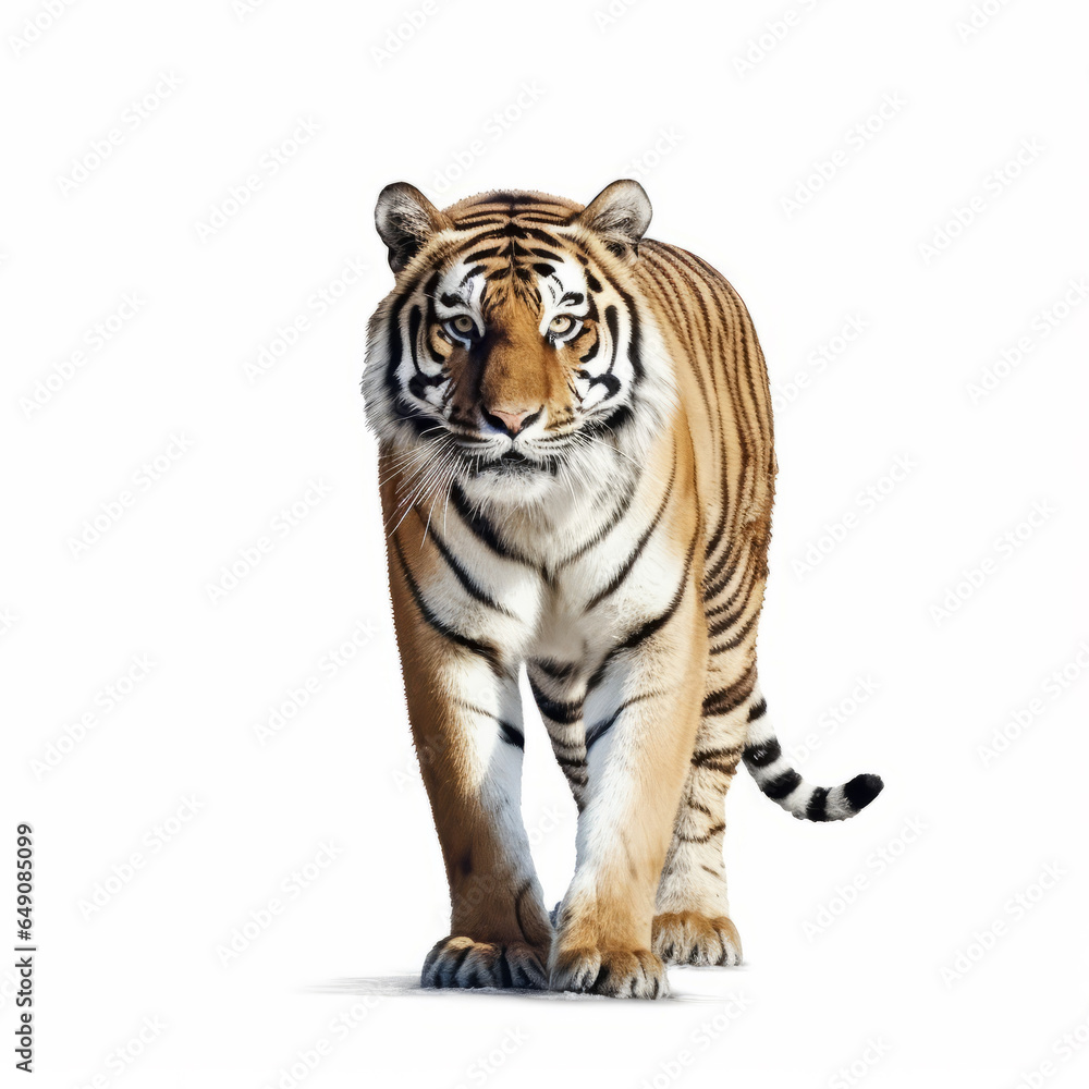 Wild Tiger isolated White