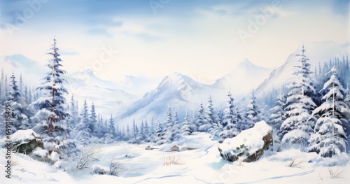winter landscape in the mountains © Renaldi