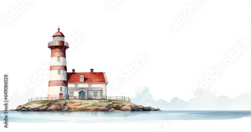 lighthouse on the coast of the sea