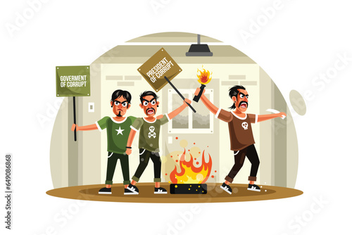 Demonstrations and Mass Protest for Government
