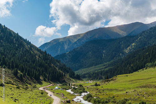 Gorge in the Tien Shan mountains