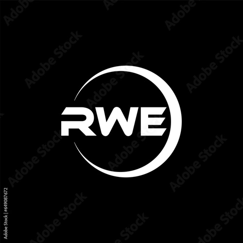 RWE Letter Logo Design, Inspiration for a Unique Identity. Modern Elegance and Creative Design. Watermark Your Success with the Striking this Logo.