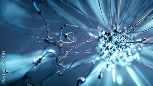 Artificial Neural Network Concept Art · Future of Technology with Organic Neuron Like Structures of Artificial Intelligence · Abstract Wallpaper Business Concept