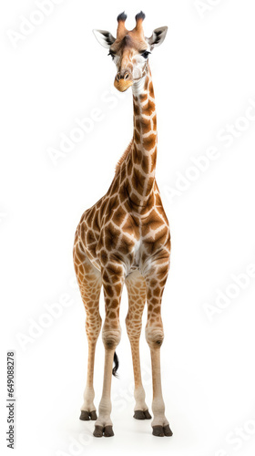 Giraffe isolated on a white background © Veniamin Kraskov