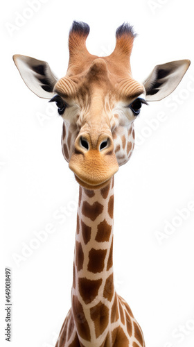 Giraffe isolated on a white background