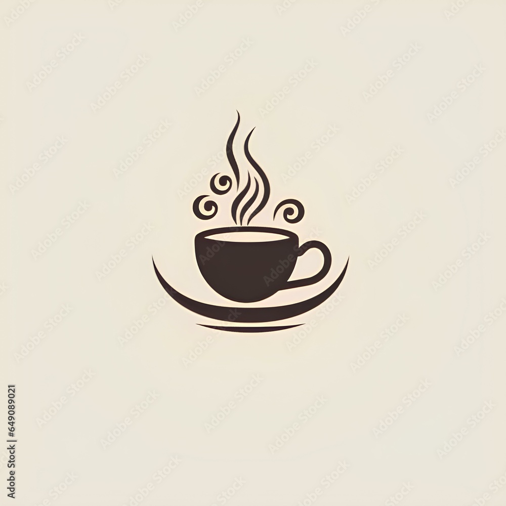 flavorful coffee logo with a calm atmosphere flavorful coffee logo with a calm atmosphere