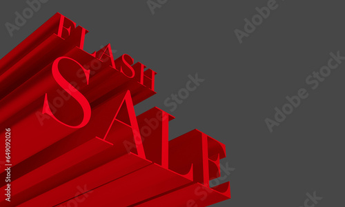 Flash sale promo banner template 
