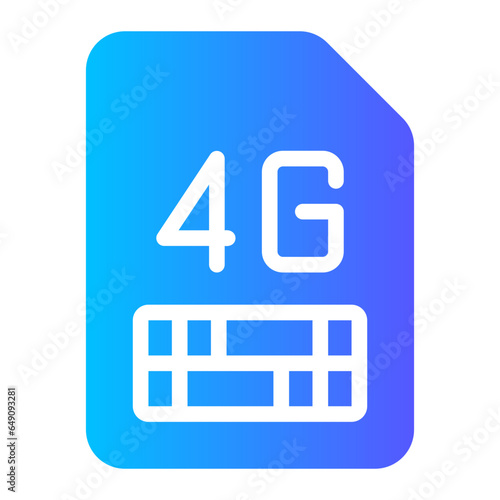 sim card gradient icon