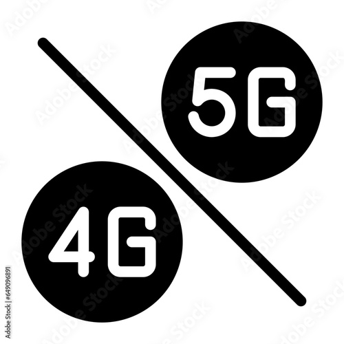4g glyph icon