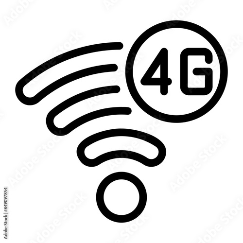 4g line icon