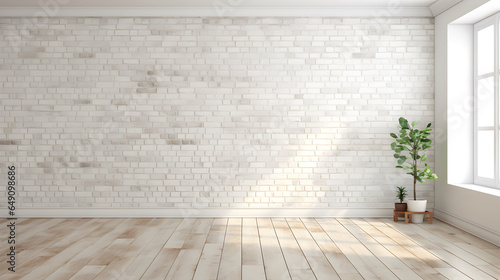 Majestic white brick background that radiates sophistication and grandeur. Picture a timeless white brick wall, where each brick, though uniformly shaped, boasts unique textures and subtle variations 