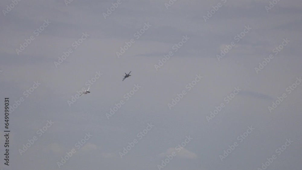 Fighter jets fly low and slow in formation Fighter jets fly low and slow in formation