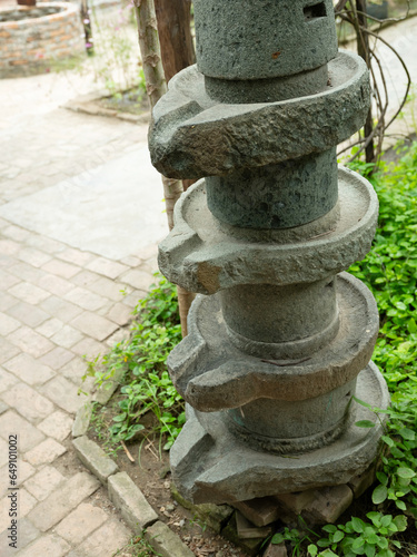 outdoor stone sculpture, vietnam travel,