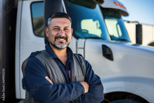 portrait of a male truck driver © Kien