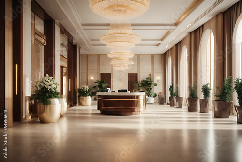 luxury lobby hotel photo