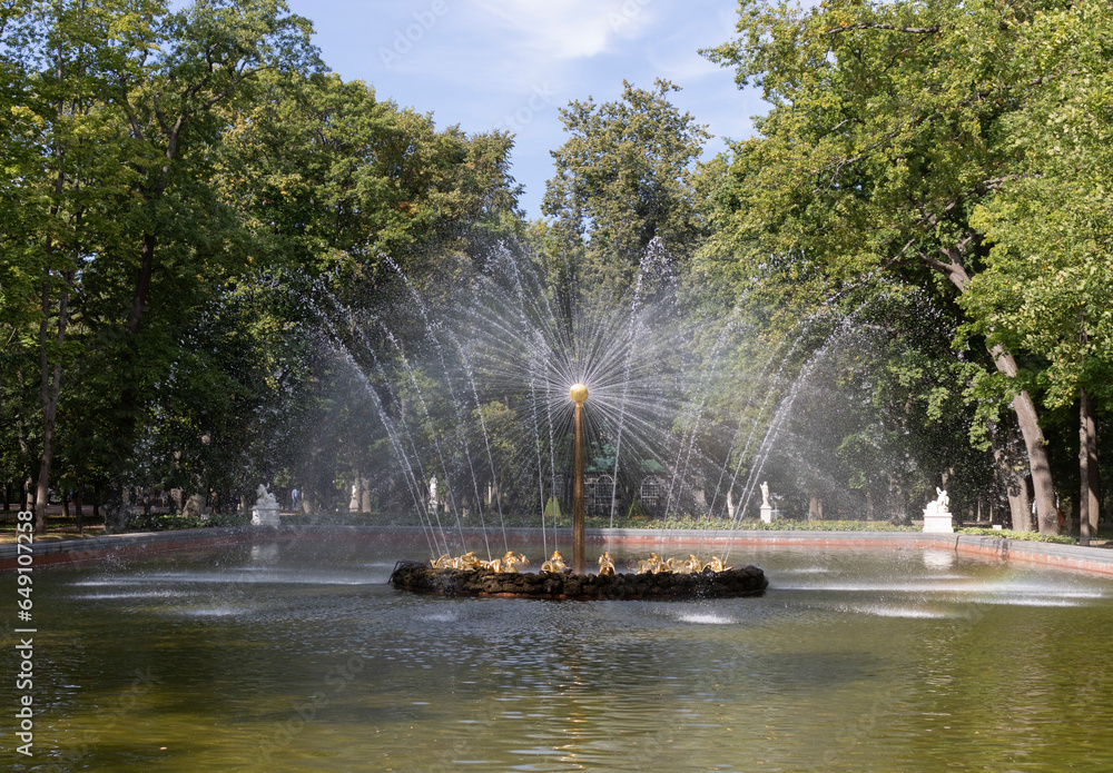 Fototapeta premium Fountains in the park