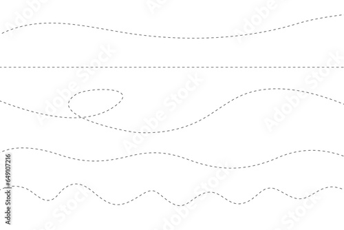 Wallpaper Mural Path travel dotted line trip dashed trace destination track plan and silhouette, travelling symbol vector illustration. Transport dot pathes lines traces tourism design isolated on white background Torontodigital.ca