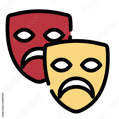drama line icon