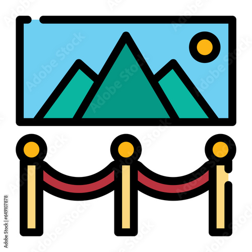 exhibition line icon