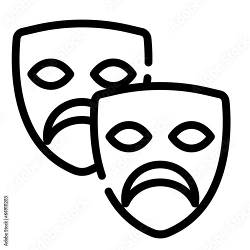drama line icon