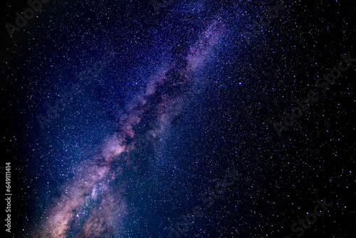 夜の星空の天の川