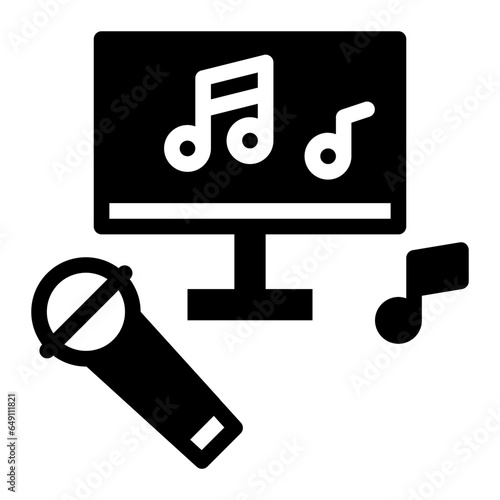 karaoke glyph icon