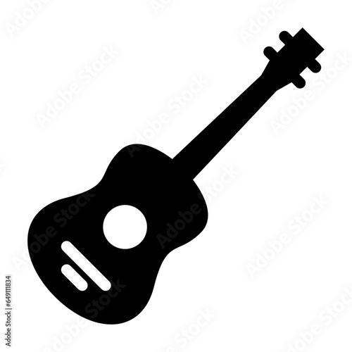 guitar glyph icon