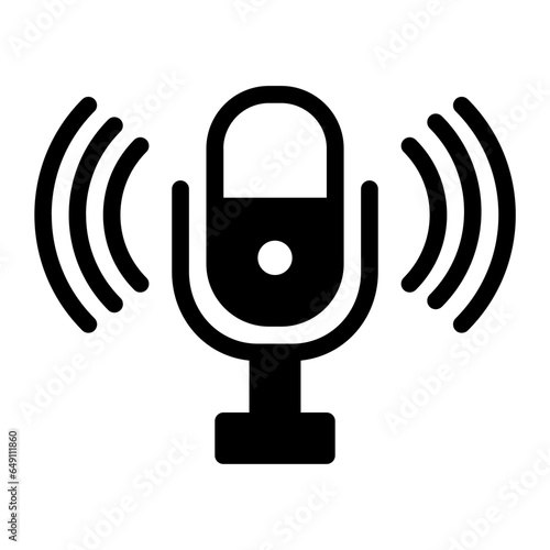 podcast glyph icon