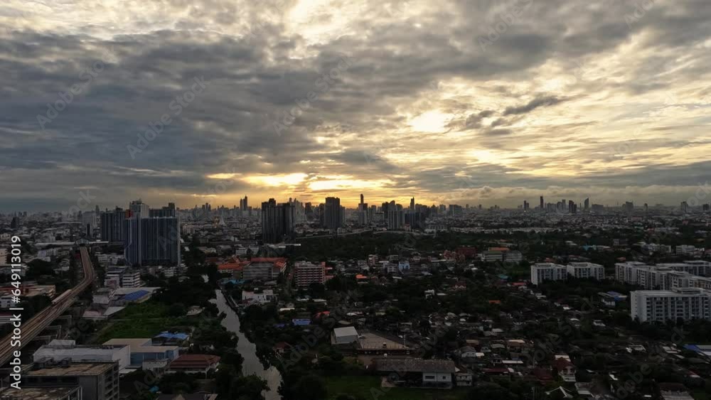 Good Morning Bangkok Cityscape Time lapse Video Over The Capital City Of Thailand. Good Morning Bangkok Cityscape Time lapse Video Over The Capital City Of Thailand.