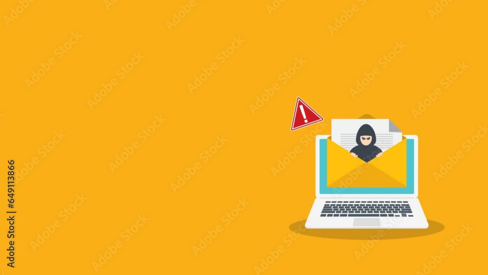 Email data phishing. Cyber thief hide inside email on a laptop computer. Virus, malware, email fraud, e-mail spam, phishing scam, hacker attack concept. Email data phishing. Cyber thief hide inside email on a laptop computer. Virus, malware, email fraud, e-mail spam, phishing scam, hacker attack concept.