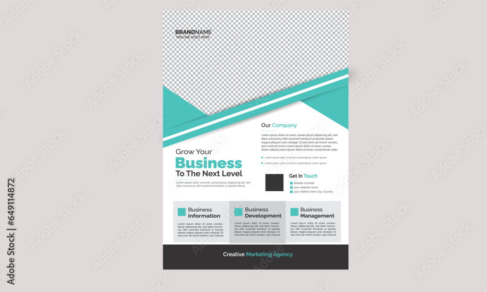 Creative, modern and unique flyer template for your business - vector Creative, modern and unique flyer template for your business - vector