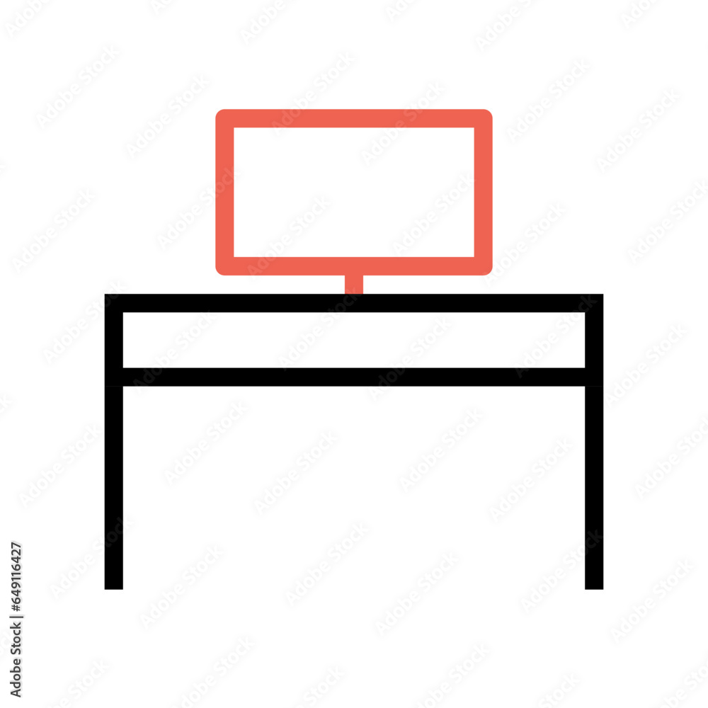Furniture Icon Outline Style with 2 colors Furniture Icon Outline Style with 2 colors