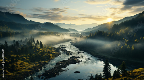 River in nature landscape. © andranik123