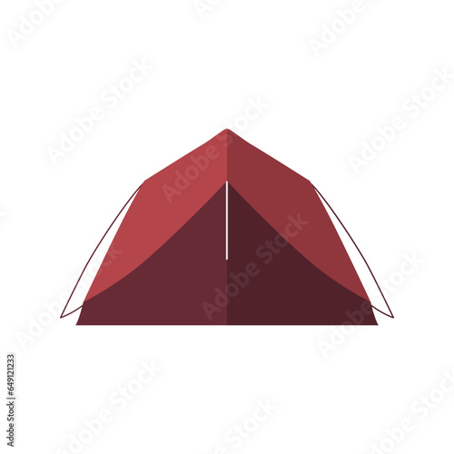 Simple vector camping tent illustration