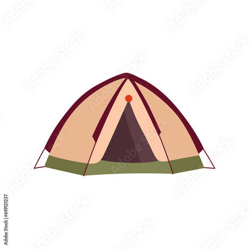 Simple vector camping tent illustration