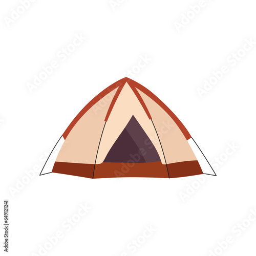 Simple vector camping tent illustration