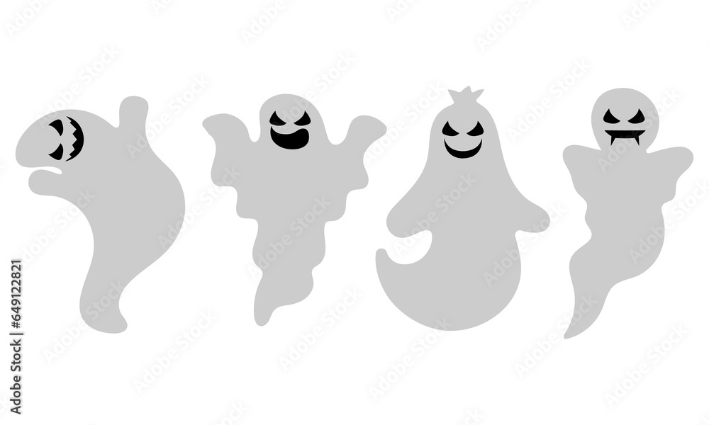 Fototapeta premium Set of Halloween stickers. Bullet journal stickers, planner, scrapbook stickers design.