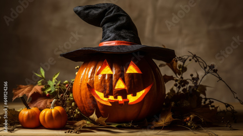 Halloween festivities. Scary pumpkins.  © Сергей Шипулин
