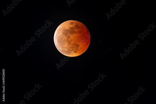Nature image of total lunar eclipse moon photo