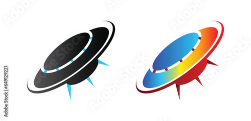 Colorful Flying UFO Spaceship
