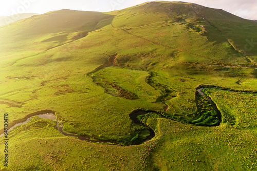 Ordu Persembe Plateau, Persembe Plateau is a popular plateau famous for meandering. Green grass has streams in it. known as in Turkish 