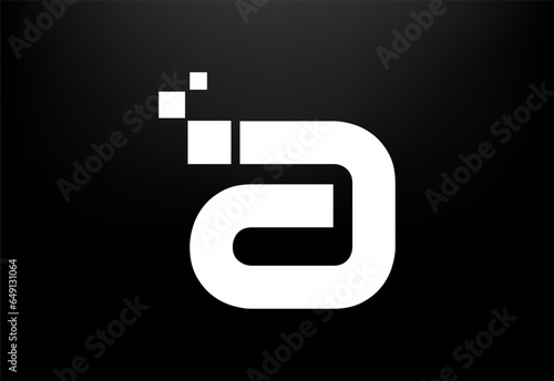 Initial letter AI modern logo design. Artificial intelligence icon vector illustration