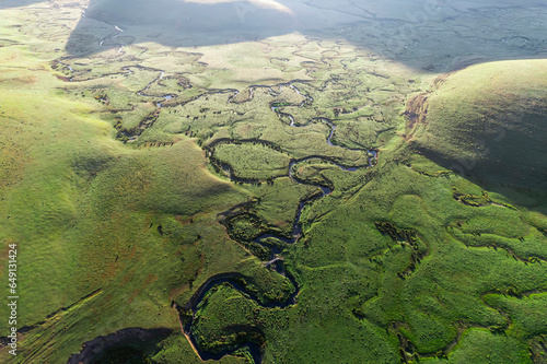 Ordu Persembe Plateau, Persembe Plateau is a popular plateau famous for meandering. Green grass has streams in it. known as in Turkish 