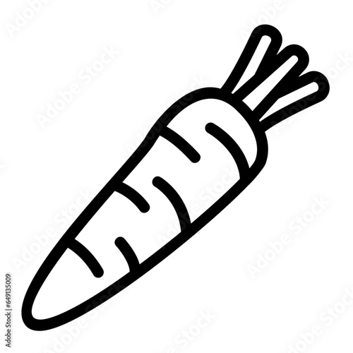 carrot outline icon