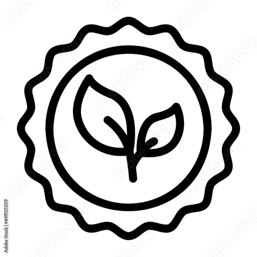 vegan outline icon